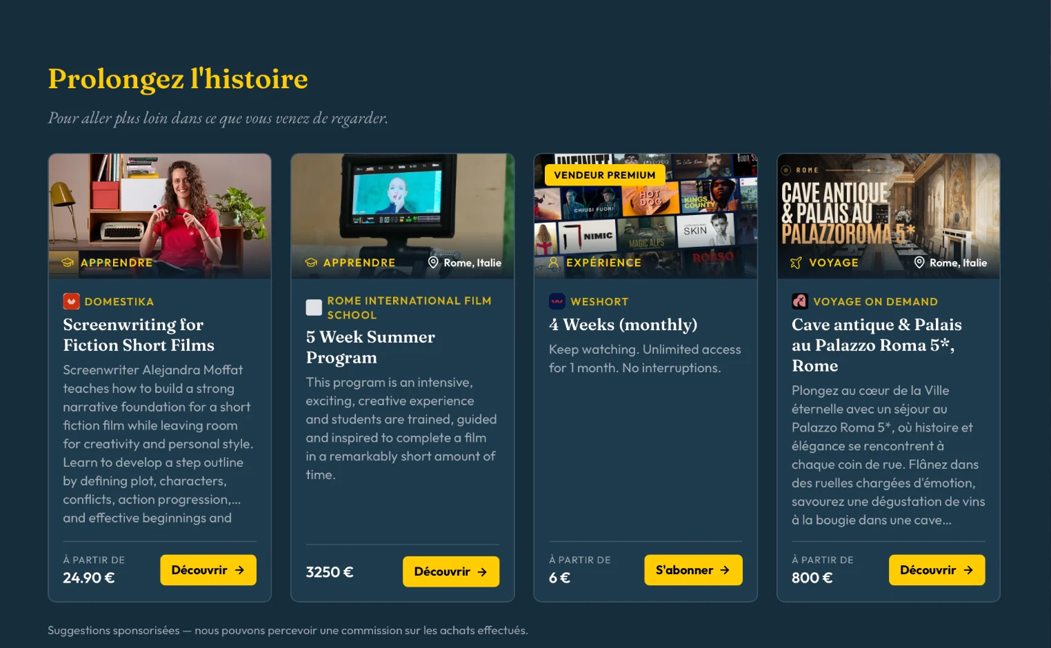 Europa Specials media service and Shoppable activations