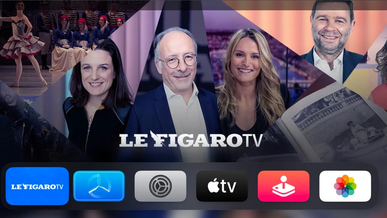 Le Figaro TV application on Apple TV