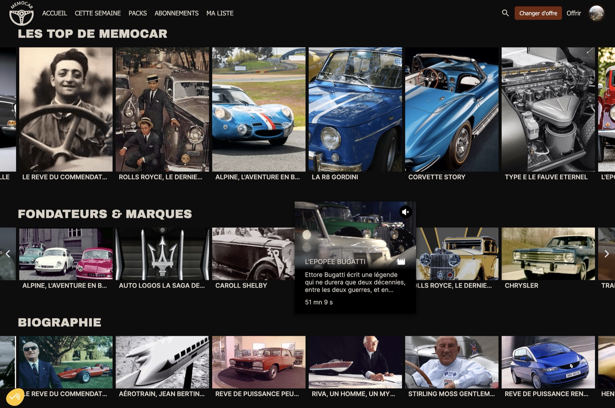 Memocar service screenshot