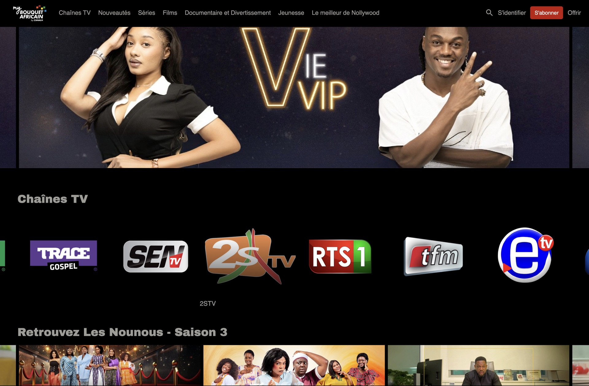THEMA / CANAL+ service screenshot
